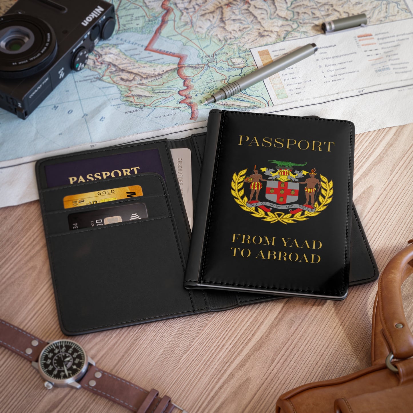 Jamaica Coat of Arms Passport Cover