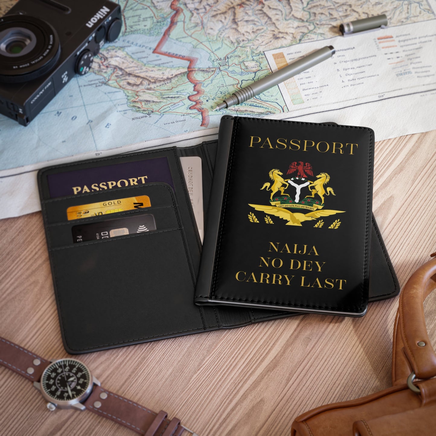 Nigeria Coat of Arms Passport Cover