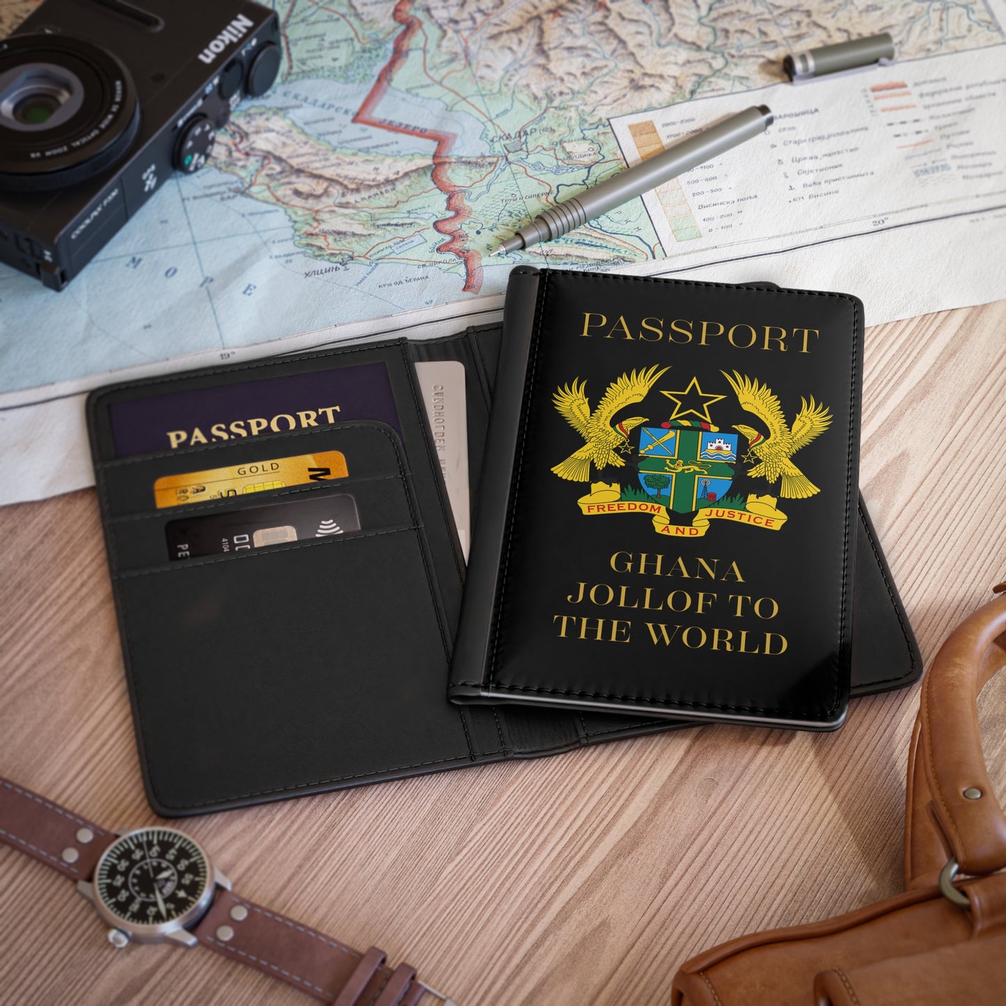 Ghana Coat of Arms Passport Cover