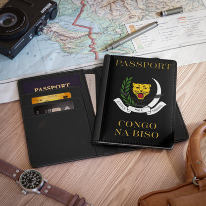 Democratic Republic of Congo Coat of Arms Passport Cover