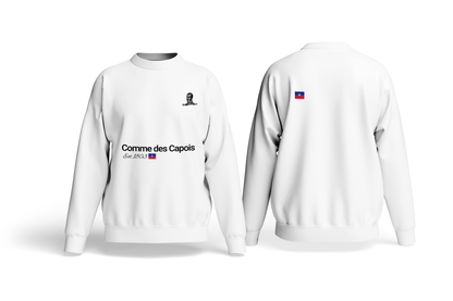 Comme Des Capois Crewneck Sweatshirt- Haitian Cities by Diaspora Goodies