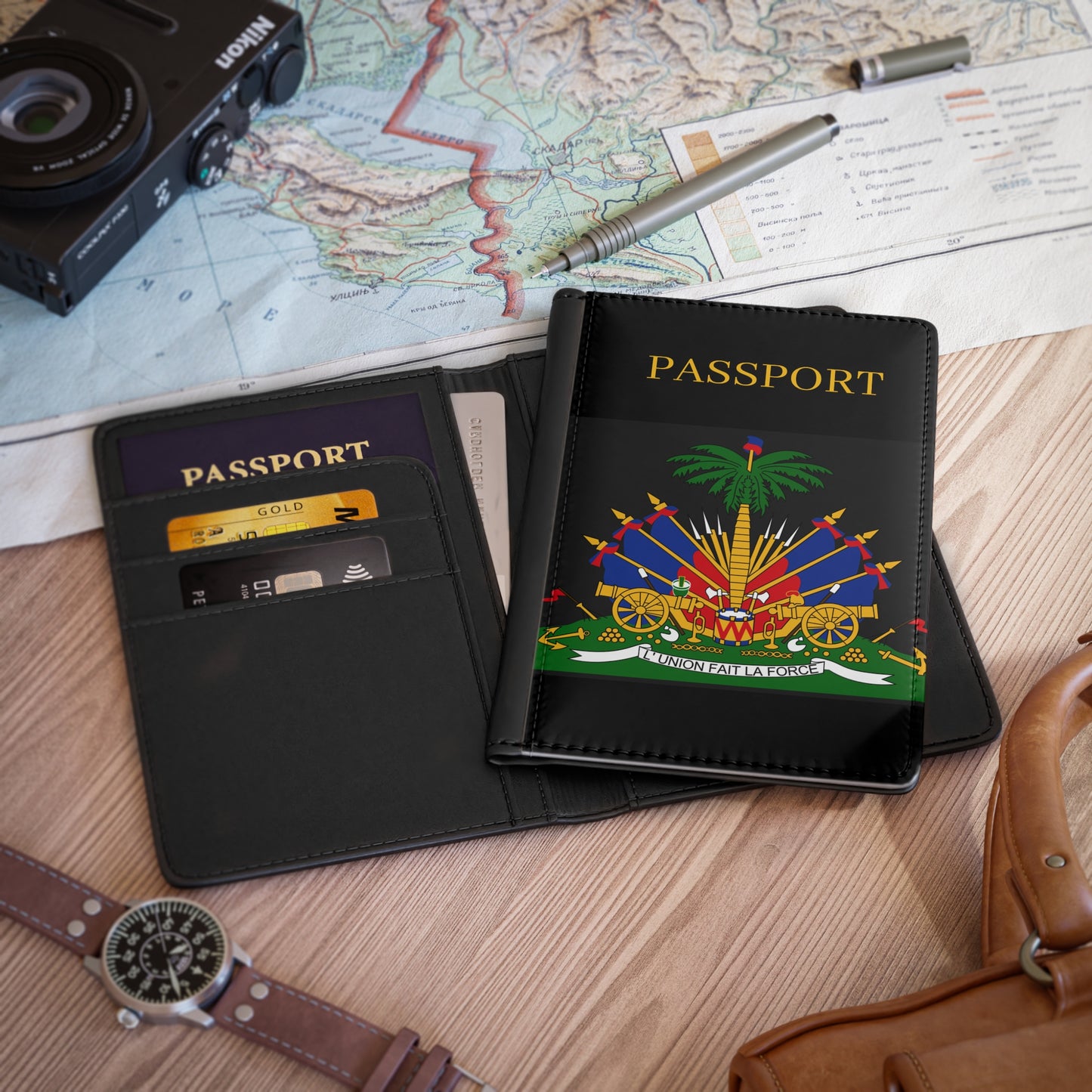 Haiti Coat of Arms Passport Cover