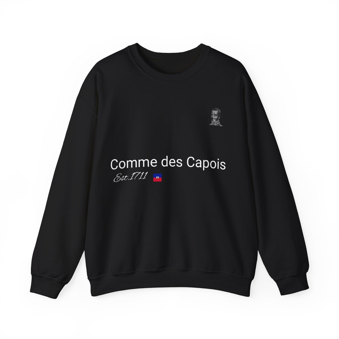 Comme Des Capois Crewneck Sweatshirt- Haitian Cities by Diaspora Goodies