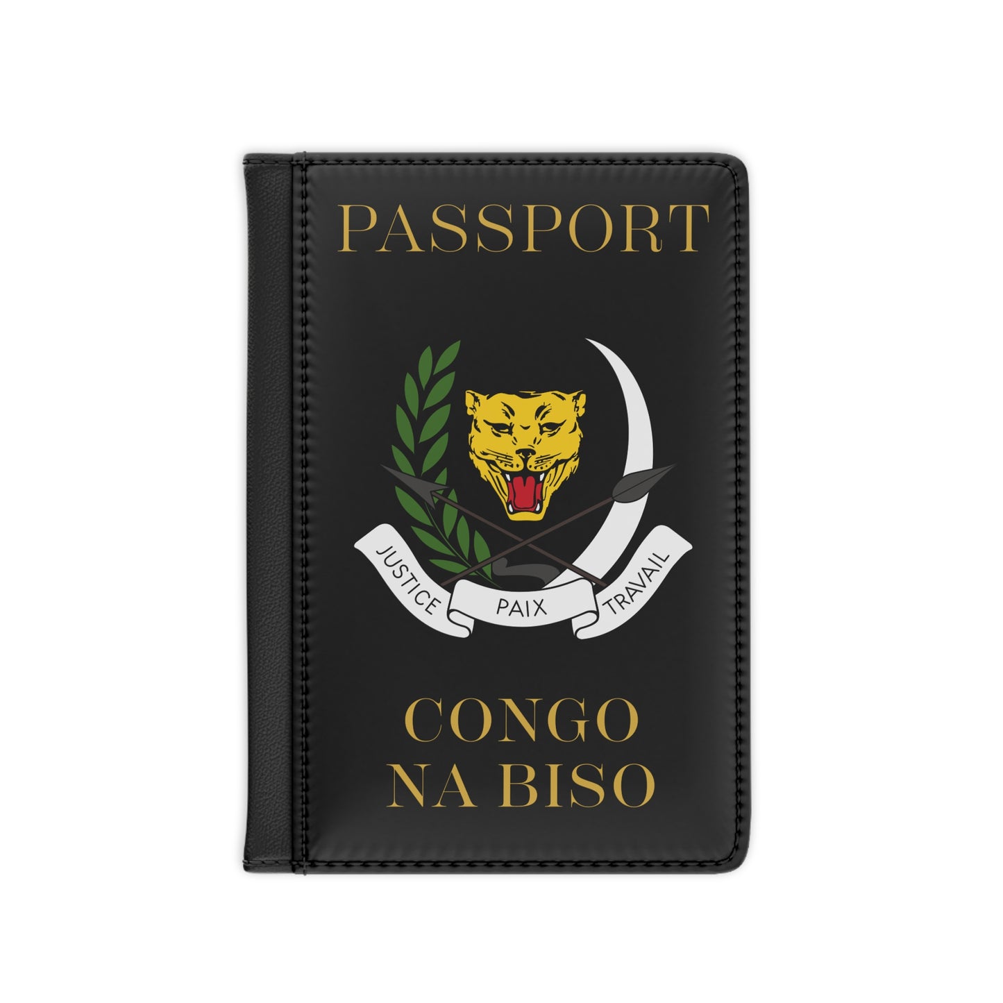 Democratic Republic of Congo Coat of Arms Passport Cover