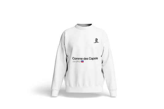 Comme Des Capois Crewneck Sweatshirt- Haitian Cities by Diaspora Goodies
